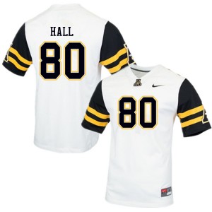 Men AJ Hall White Mountaineers #80 Jersey 915173-673