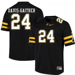 Men Akeem Davis-Gaither Black Appalachian State Mountaineers #24 Jersey 684738-255