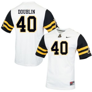 Men Logan Doublin White Appalachian State Mountaineers #40 Jersey 338400-495