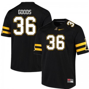 Men Montel Goods Black Appalachian State University #36 Jersey 768470-650