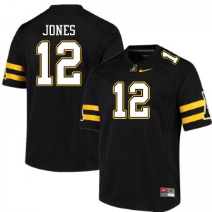 Men Steven Jones Black Mountaineers #12 Jersey 385683-674