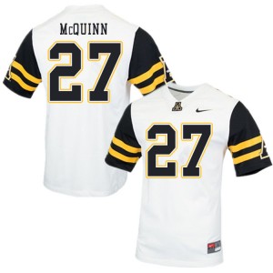 Men Matthew McQuinn White Appalachian State Mountaineers #27 Jersey 766263-356