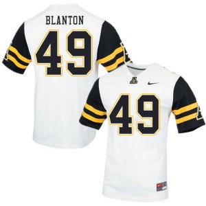 Men Nate Blanton White Appalachian State Mountaineers #49 Jersey 554083-491
