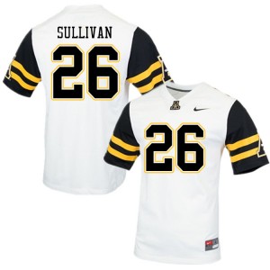 Men Caden Sullivan White Appalachian State Mountaineers #26 Jersey 506057-751