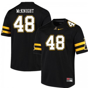 Men Deshawn McKnight Black Appalachian State Mountaineers #48 Jersey 557486-755