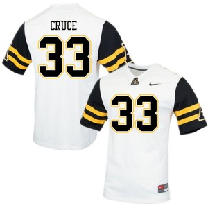 Men Logan Cruce White Appalachian State #33 Jersey 803461-104