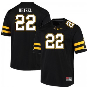 Men Michael Hetzel Black Mountaineers #22 Jersey 188313-482