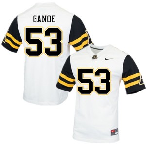 Men Jake Ganoe White Appalachian State Mountaineers #53 Jersey 543219-184