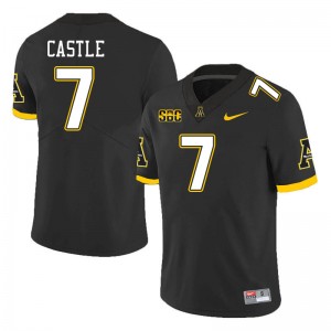 Men Anderson Castle Black Appalachian State University #7 Jersey 655998-246