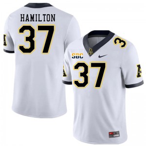 Men Andre Hamilton White Appalachian State University #37 Jersey 712620-256