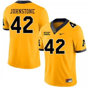 Men Christian Johnstone Gold Appalachian State #42 Jersey 128592-761