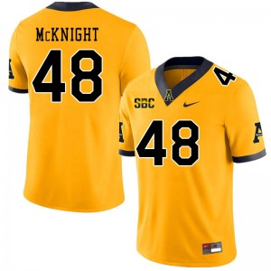 Men Deshawn McKnight Gold Appalachian State University #48 Jersey 708176-192