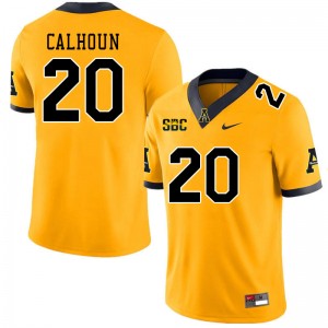 Men Jaylon Calhoun Gold Appalachian State University #20 Jersey 828089-608