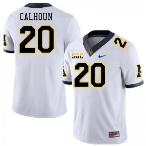 Men Jaylon Calhoun White Appalachian State #20 Jersey 745170-524