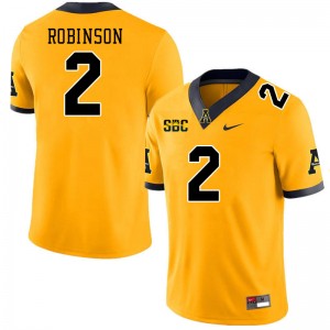 Men Kaedin Robinson Gold Appalachian State University #2 Jersey 508083-910