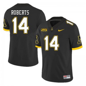 Men Kanye Roberts Black Appalachian State #14 Jersey 567457-236
