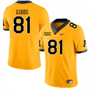 Men Miller Gibbs Gold Mountaineers #81 Jersey 909349-865