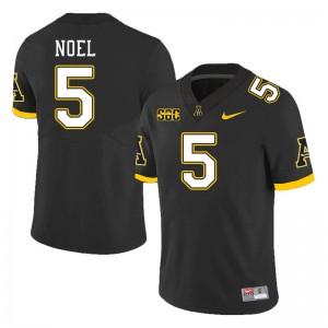 Men Nate Noel Black Appalachian State University #5 Jersey 527768-374