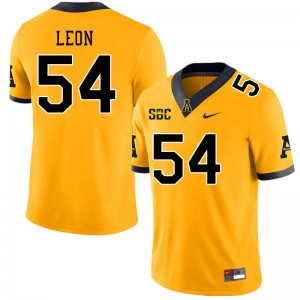 Men Orlando Leon Gold Appalachian State #54 Jersey 147232-253
