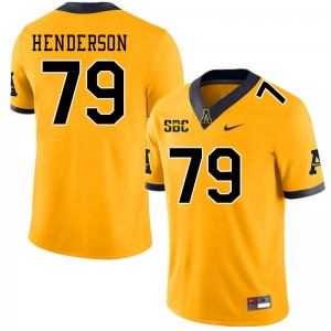 Men Sammy Henderson Gold Mountaineers #79 Jersey 698496-434