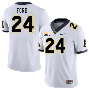 Men Scoobie Ford White Appalachian State #24 Jersey 678707-634