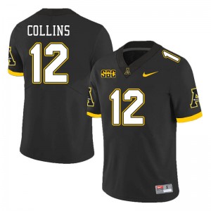 Men Shawn Collins Black Appalachian State #12 Jersey 589021-752