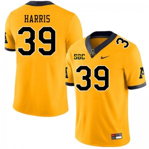Men Tony Harris Gold Appalachian State #39 Jersey 133722-212