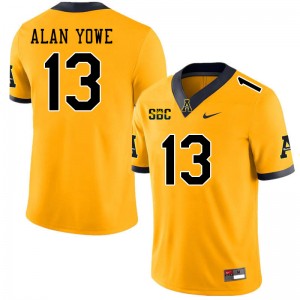 Men Trenton Alan Yowe Gold Appalachian State Mountaineers #13 Jersey 272305-284