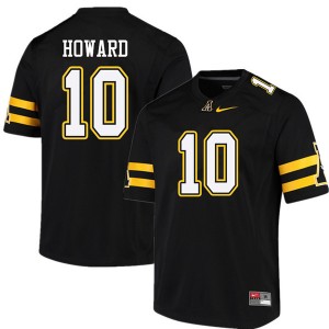 Men A.J. Howard Black Appalachian State #10 Jersey 704230-337
