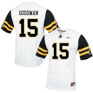 Men Andre Goodman White Appalachian State Mountaineers #15 Jersey 871726-114