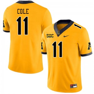 Men Avarion Cole Gold Appalachian State Mountaineers #11 Jersey 977866-885
