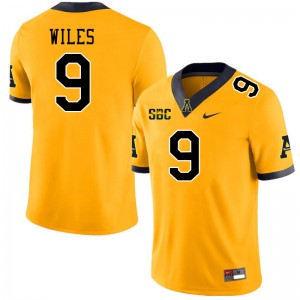 Men Billy Wiles Gold Appalachian State #9 Jersey 929950-582