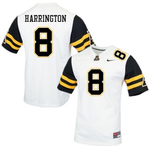 Men Brendan Harrington White Appalachian State #8 Jersey 439994-580