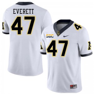 Men Carter Everett White Mountaineers #47 Jersey 453519-318