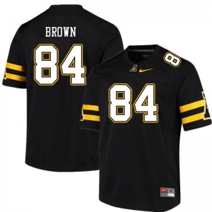 Men Da'Shawn Brown Black Mountaineers #84 Jersey 277295-781