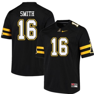 Men De'Vonta Smith Black Appalachian State #16 Jersey 467465-599