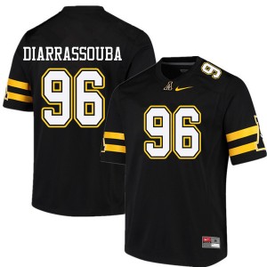 Men Elijah Diarrassouba Black Appalachian State #96 Jersey 389274-208
