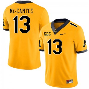 Men Elijah Mc-Cantos Gold Appalachian State University #13 Jersey 214282-826