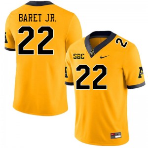 Men Franklin Baret Jr. Gold Appalachian State University #22 Jersey 442464-504