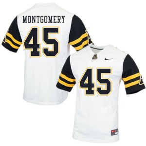 Men Gabe Montgomery White Appalachian State Mountaineers #45 Jersey 327399-712