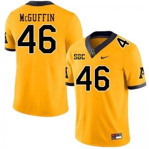 Men Isaiah McGuffin Gold Appalachian State Mountaineers #46 Jersey 962406-762