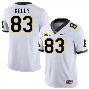 Men Jack Kelly White Appalachian State Mountaineers #83 Jersey 235737-645