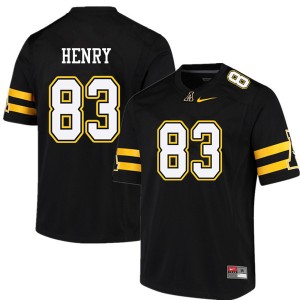 Men Jake Henry Black Appalachian State Mountaineers #83 Jersey 381184-879