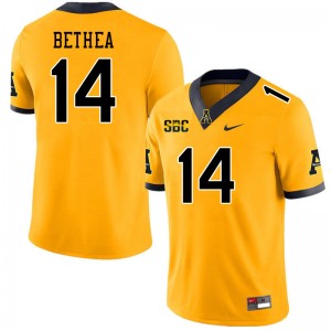 Men Jayden Bethea Gold Appalachian State Mountaineers #14 Jersey 638428-858