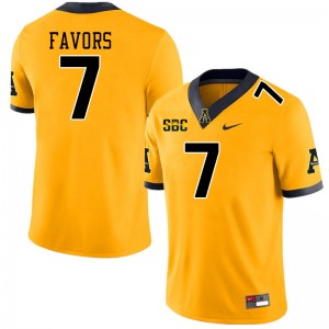 Men Jordan Favors Gold Appalachian State Mountaineers #7 Jersey 630466-310