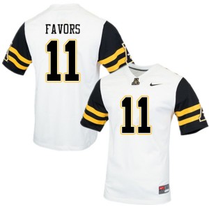 Men Jordan Favors White Appalachian State #11 Jersey 850968-497