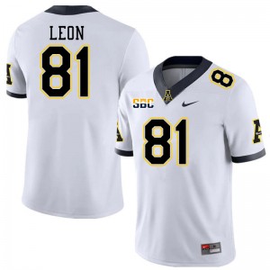 Men Jose Leon White Mountaineers #81 Jersey 159076-219