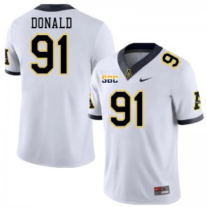 Men Joshua Donald White Mountaineers #91 Jersey 124766-251