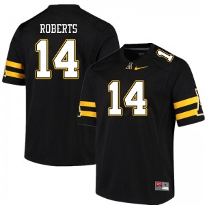 Men Kanye Roberts Black Appalachian State #14 Jersey 634316-889