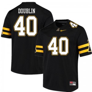 Men Logan Doublin Black Mountaineers #40 Jersey 936512-269